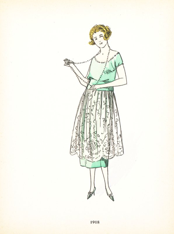 Bayan modası, 1918 by French School