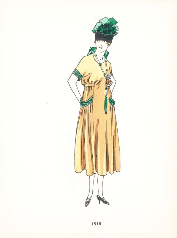 Bayan modası, 1918 by French School