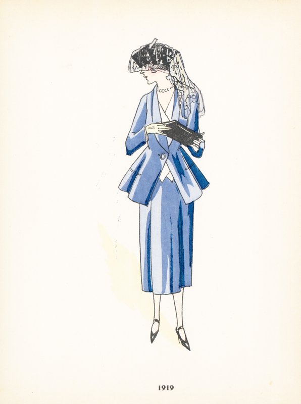 Bayan modası, 1919 by French School