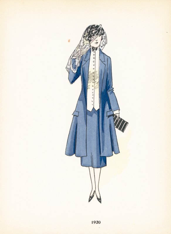 Bayan modası, 1920 by French School