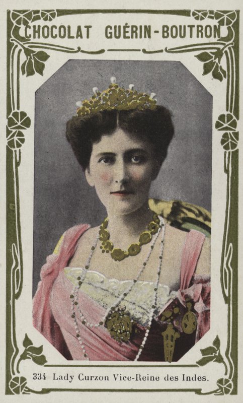 Lady Curzon, Vice-Reine des Indes (renkli fotoğraf) by French School