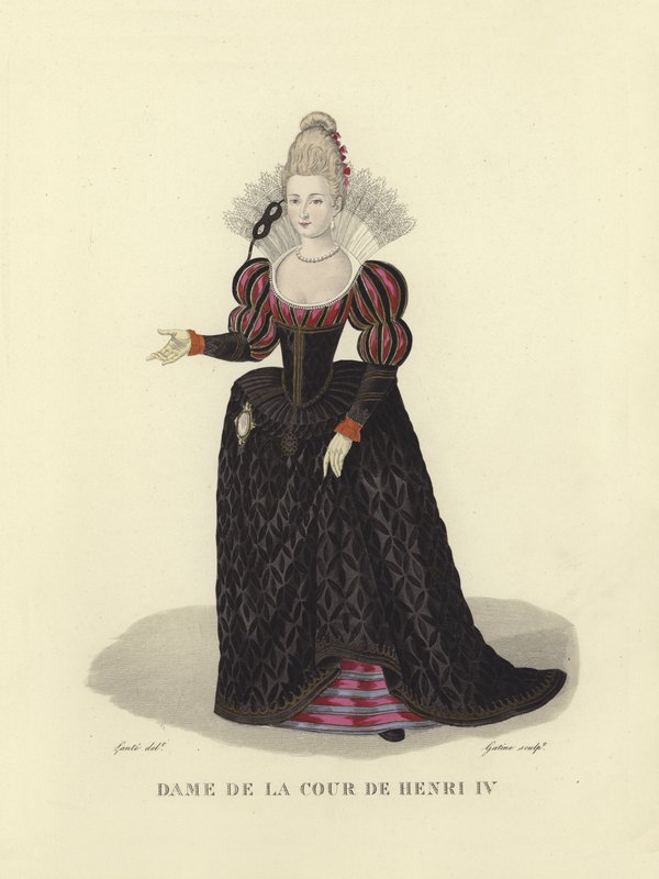 Fransa Henry IV mahkeme hanımı by French School