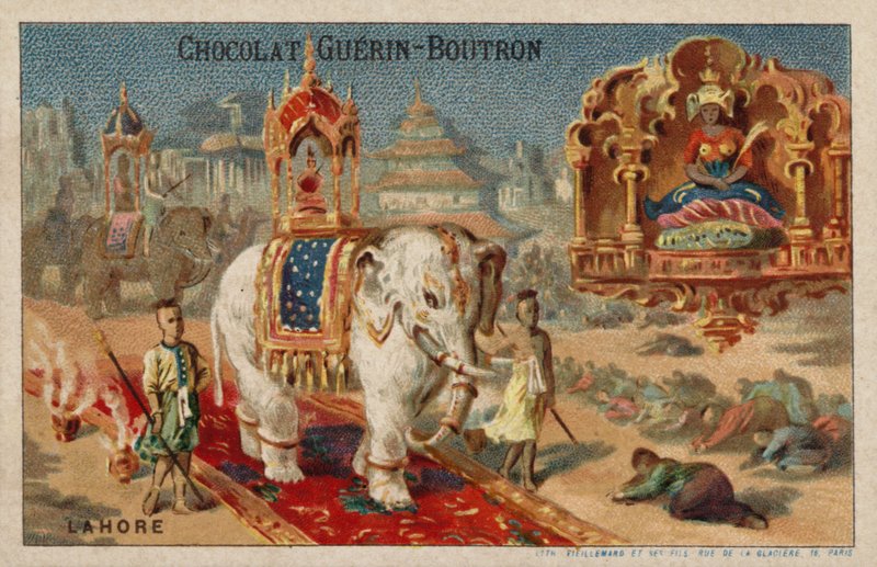 Lahor (kromolitho) by French School