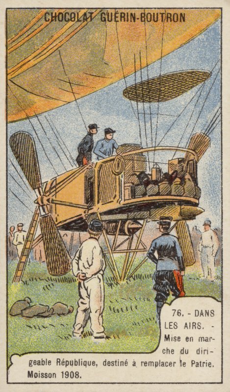Kayıp Patrie, Moisson, Fransa'nın yerini alan Fransız askeri zeplin La Republique'in fırlatılması by French School