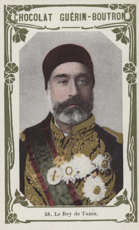 Tunus Beyi (renkli fotoğraf) by French School
