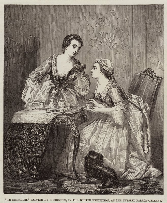 Öğle Yemeği (gravür) by French School