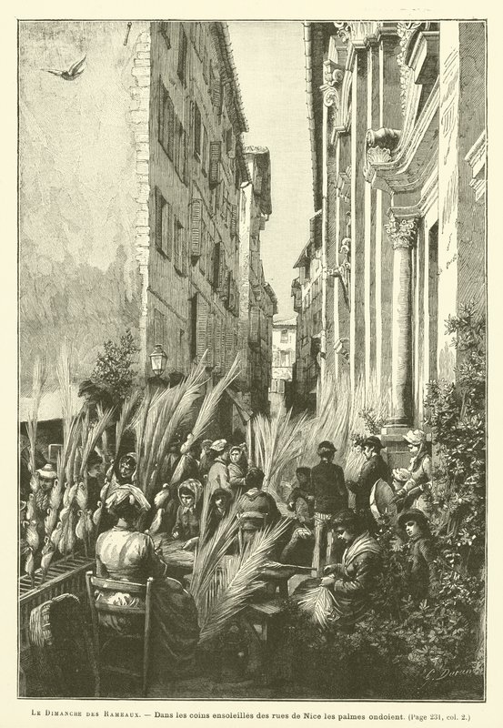 Palm Pazar (gravür) by French School