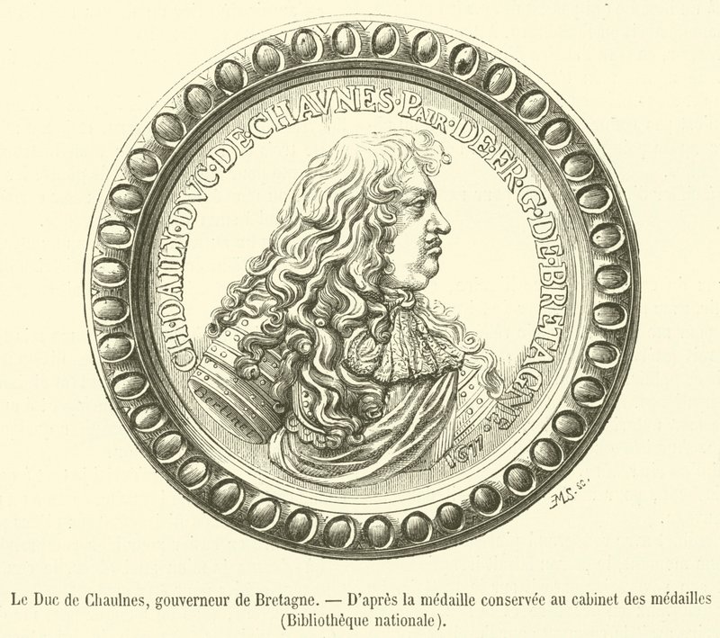 Chaulnes Dükü, Brittany Valisi (gravür) by French School