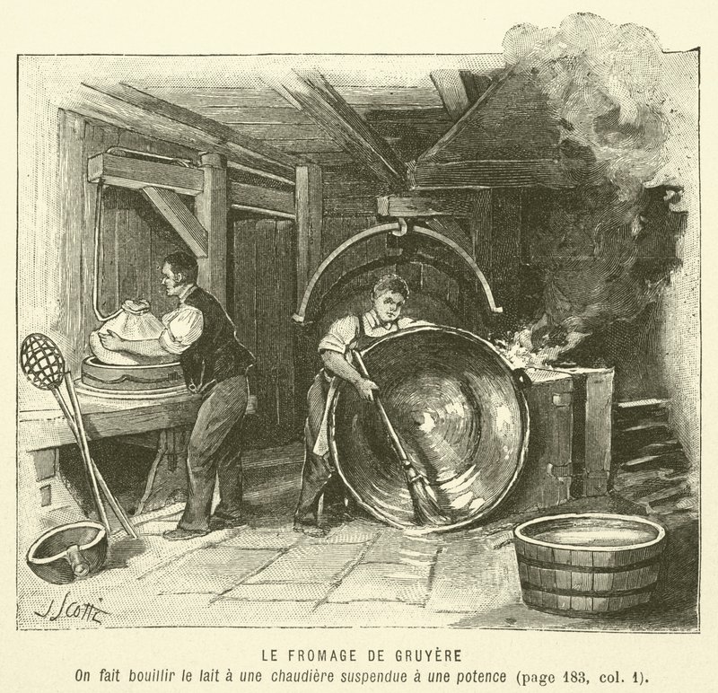 Gruyere Peyniri (gravür) by French School