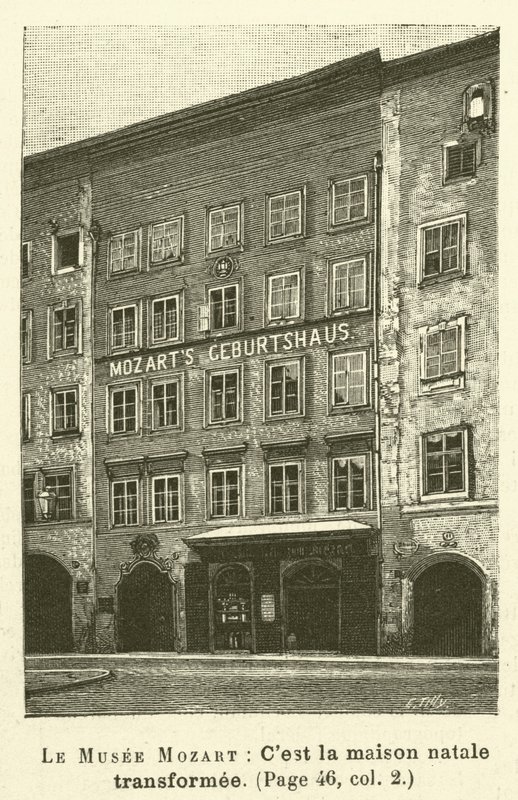 Le Musee Mozart (gravür) by French School