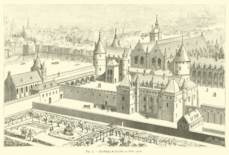14. yüzyılda Şehir Sarayı by French School