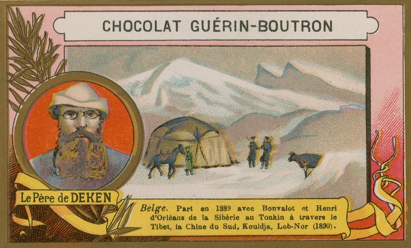 Le Pere Deken, 19. Yüzyıl Belçikalı kaşifi by French School
