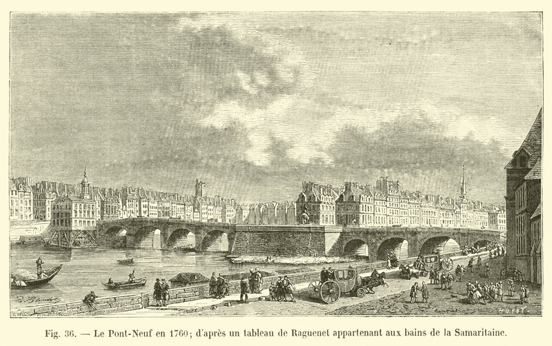 1760 yılında Pont-Neuf, Raguenet