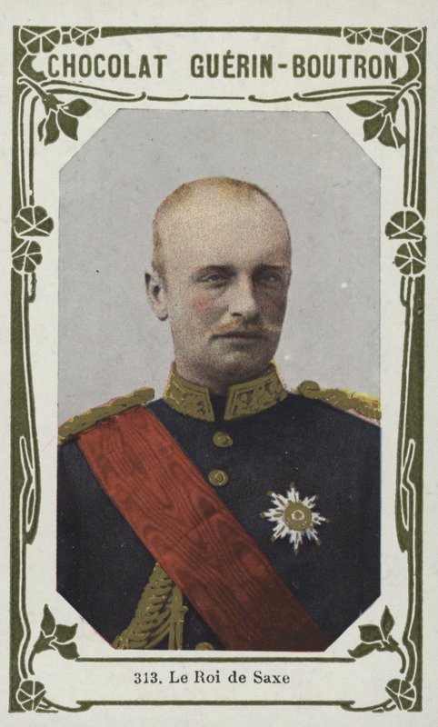 Saksonya Kralı (renkli fotoğraf) by French School