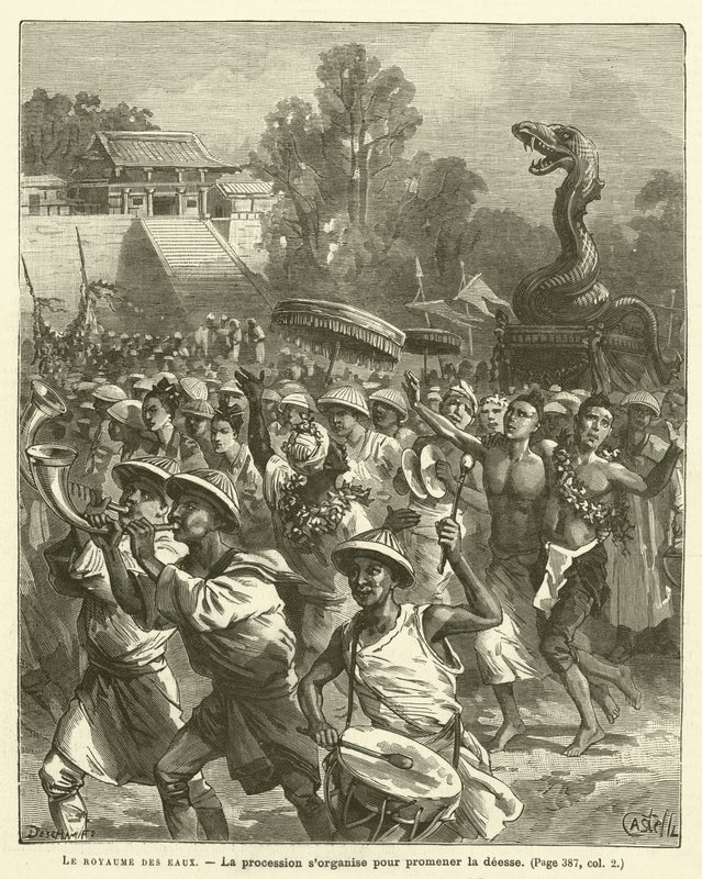 Su Krallığı (gravür) by French School