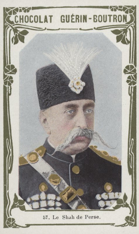 Le Shah de Perse (renkli fotoğraf) by French School