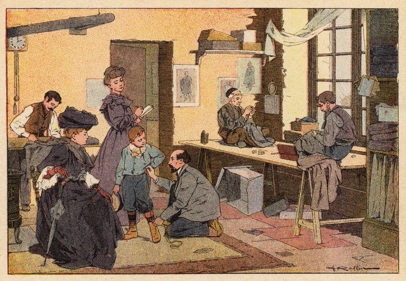 Le Tailleur, Terzi (renkli taş) by French School