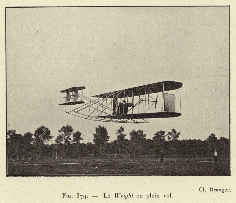Le Wright en plein cilt (gravür) by French School