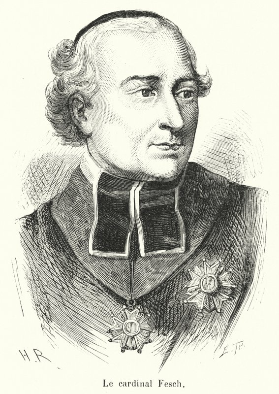Le kardinal Fesch (gravür) by French School