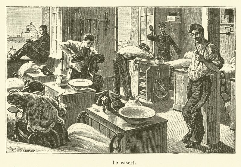 Le casert (gravür) by French School
