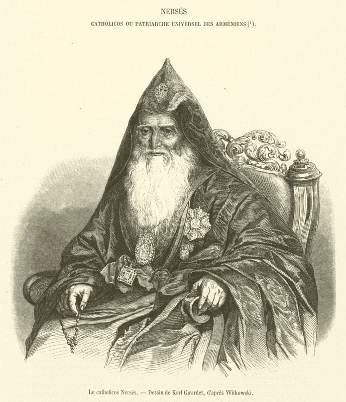Le catholicos Nerses (gravür) by French School