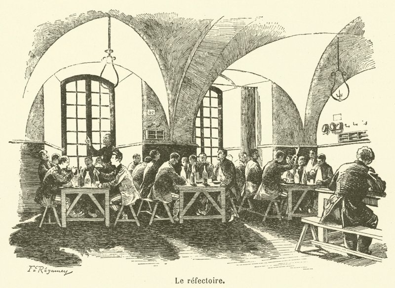 Yemekhane (gravür) by French School