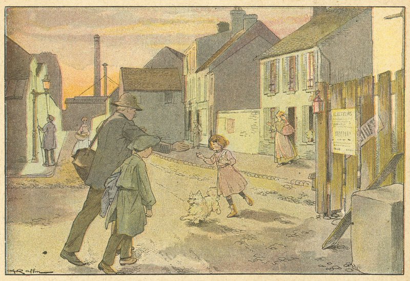 Babanın dönüşü (renkli taş) by French School