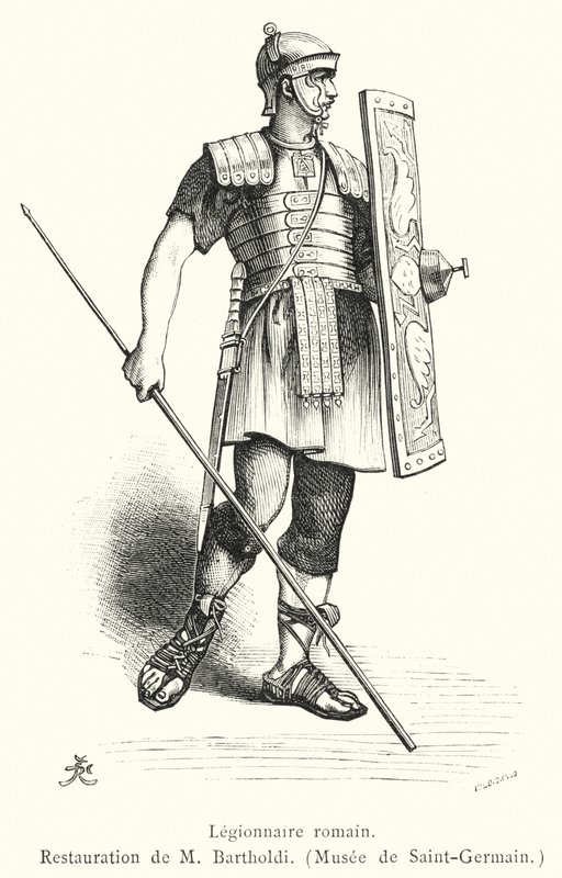 Lejyoner romain (gravür) by French School