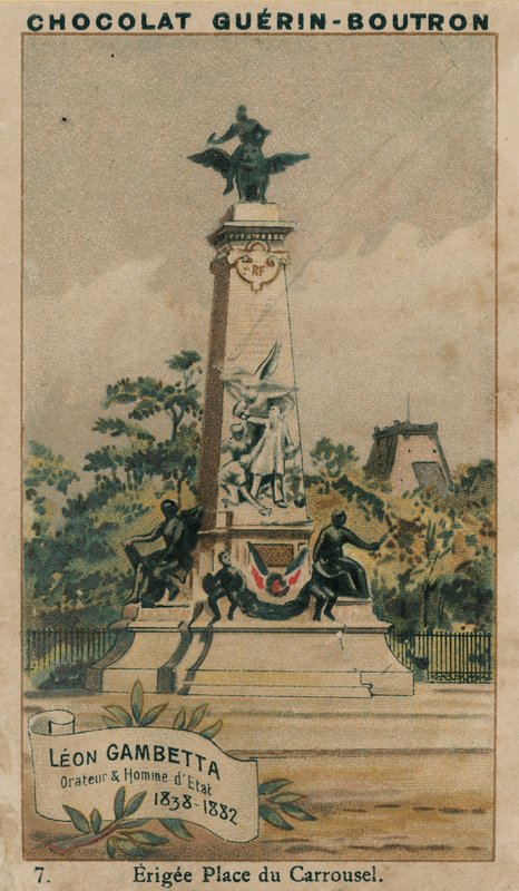 Leon Gambetta, Hatip ve Devlet Adamı, 1838-1882, Erigee Place du Carrousel by French School