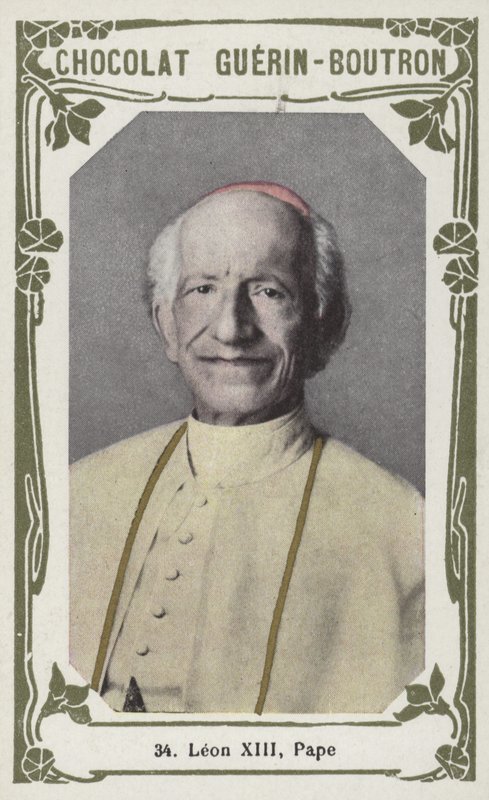 Leon XIII, Pape (renkli fotoğraf) by French School