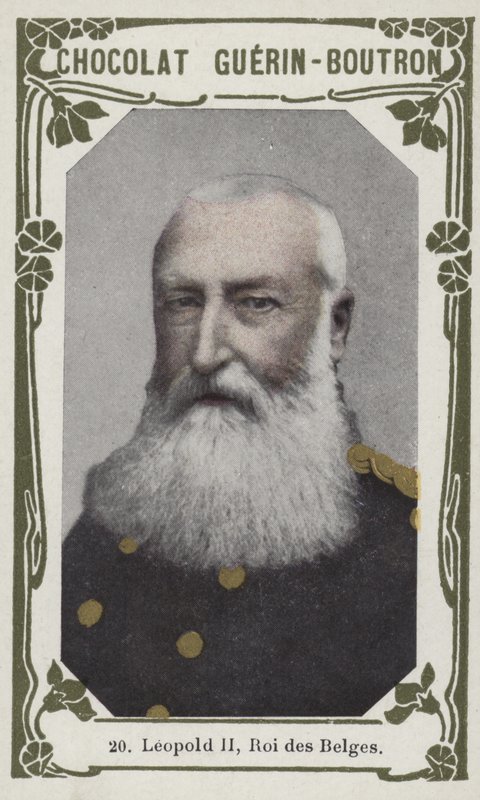 Leopold II, Belçika Kralı (renkli fotoğraf) by French School