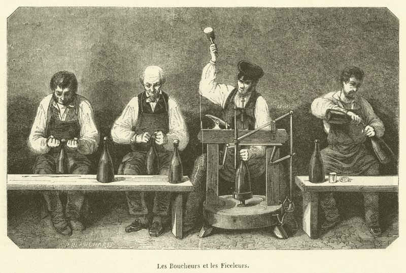 Kasaplar ve Korucular (gravür) by French School