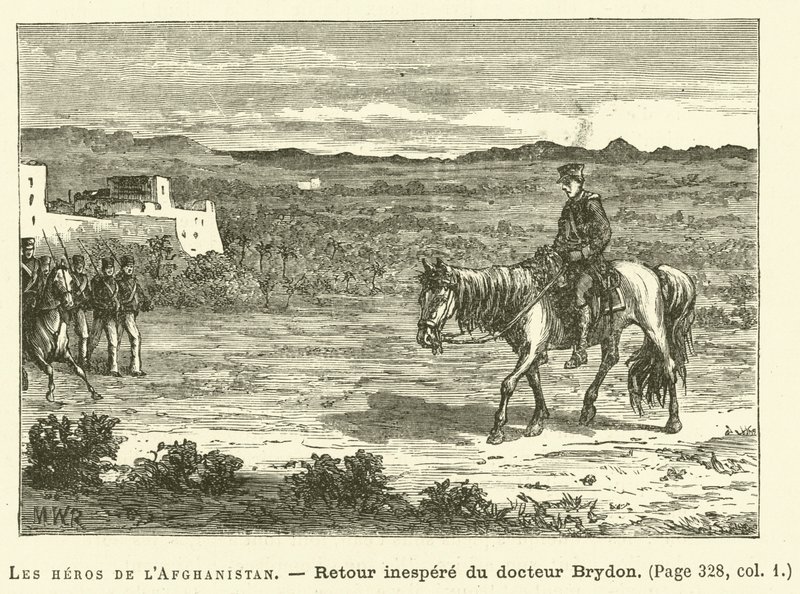 Afganistan Kahramanları (gravür) by French School