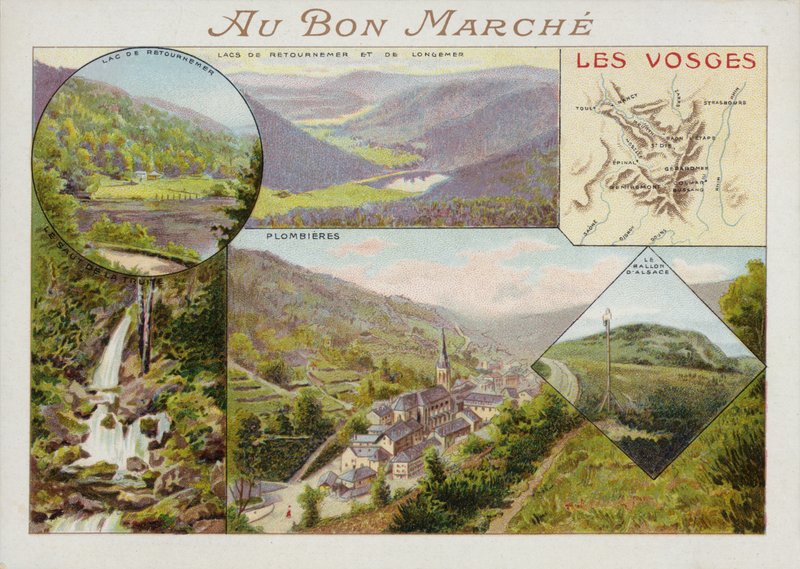 Vosges, kart by French School