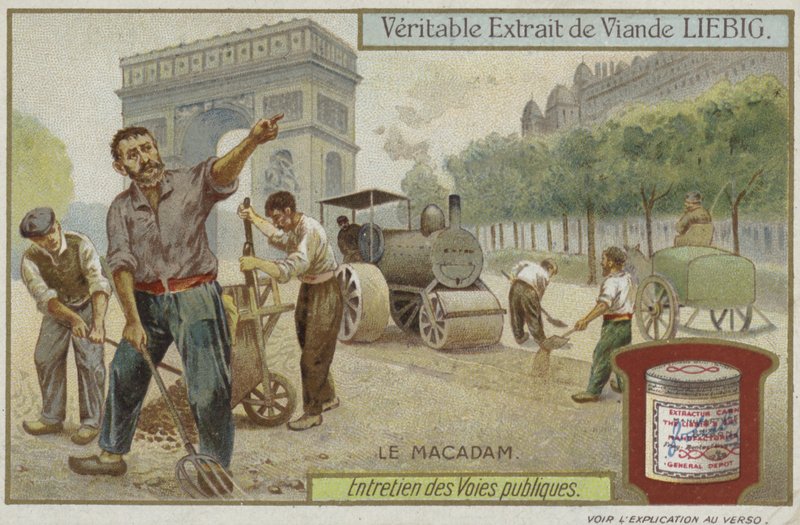 Yol bakımı özelliğine sahip Liebig kartı by French School