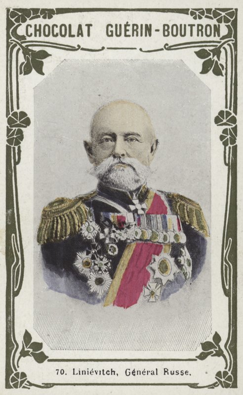 Linievitch, General Russe (renkli fotoğraf) by French School
