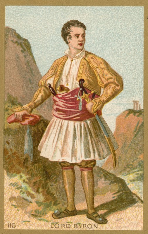 Lord Byron, İngiliz şair by French School