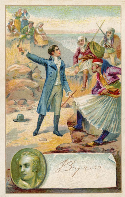 Lord Byron, İngiliz şair by French School