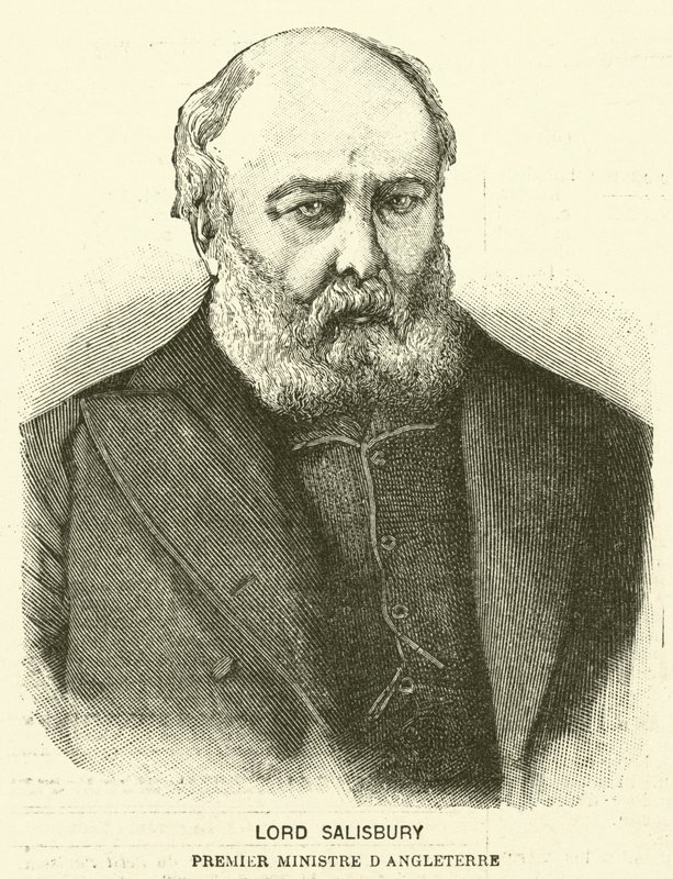 Lord Salisbury, İngiltere Başbakanı (gravür) by French School