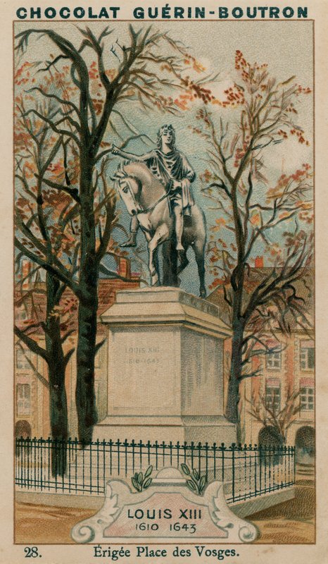 Louis XIII, 1610-1643, Erigee Place des Vosges by French School
