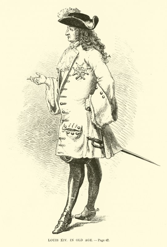 yaşlılıkta Louis XIV by French School