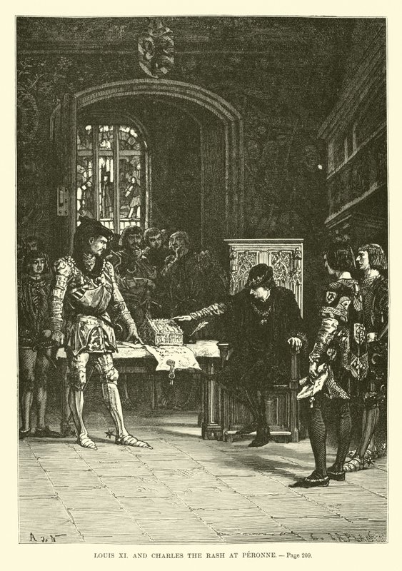Louis XI ve Charles Döküntü Peronne