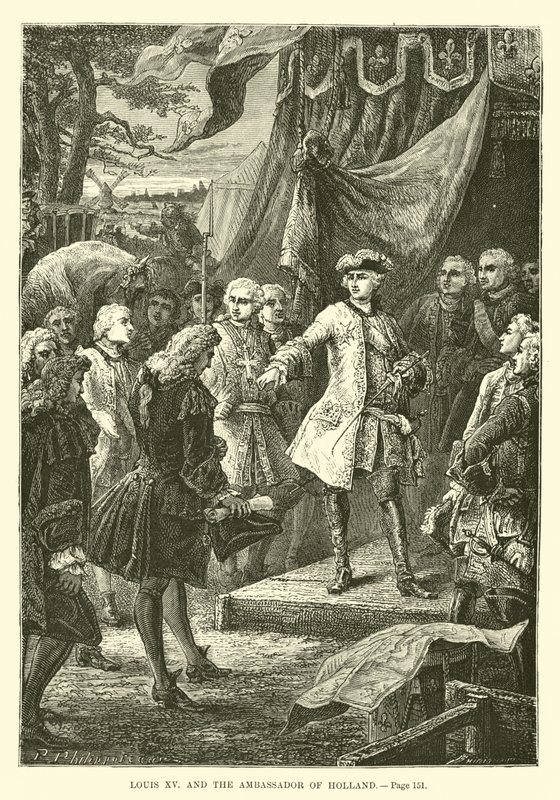 Louis XV ve Hollanda Büyükelçisi by French School