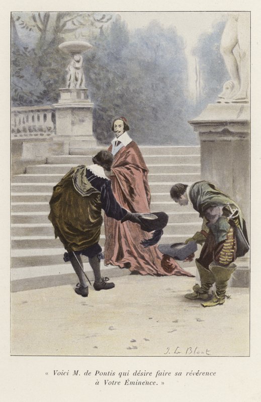 Louis de Pontis, 17. Yüzyıl Kardinal Richelieu ile tanıştırıldı by French School