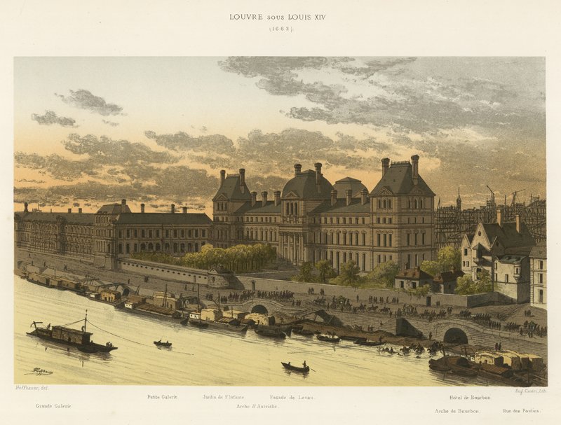 Louis döneminde Louvre, 1663 by French School