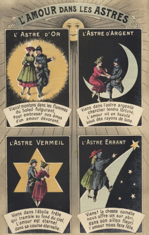 Yıldızlarda aşk (renkli taş) by French School