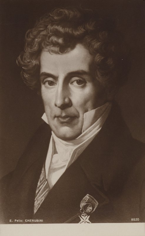 Luigi Cherubini, İtalyan besteci (1760-1842) by French School
