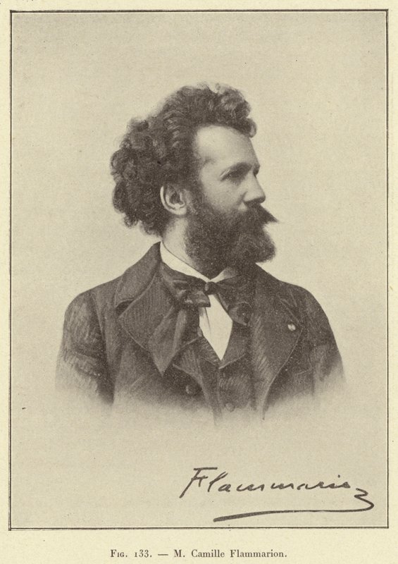M Camille Flammarion (gravür) by French School