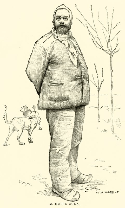 M Emile Zola (gravür) by French School