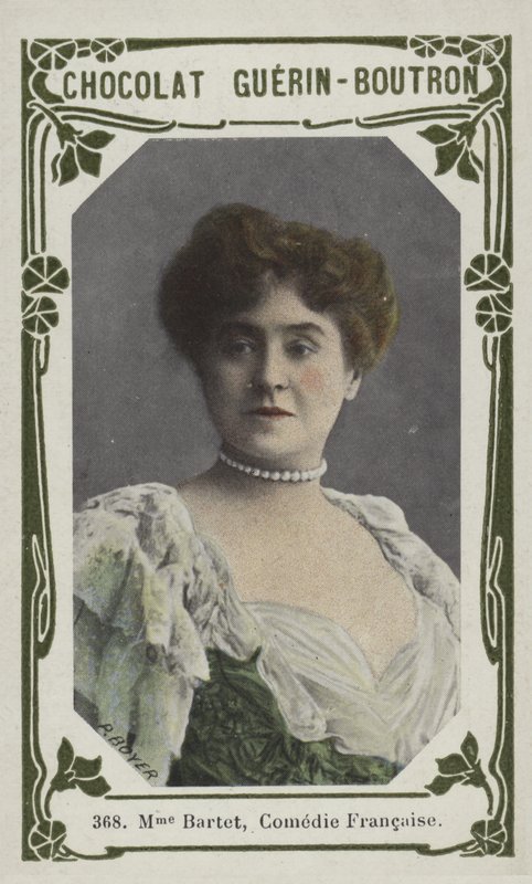 Madam Bartet, Comedie Francaise (renkli fotoğraf) by French School